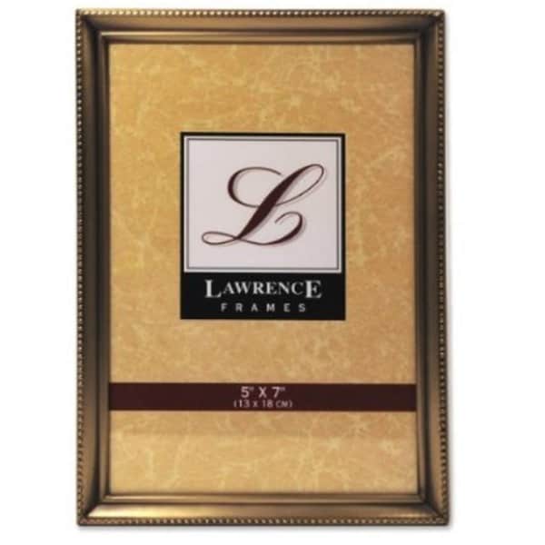 Blueprints Antique Brass 5x7 Picture Frame - Bead Border Design BL24876 - main